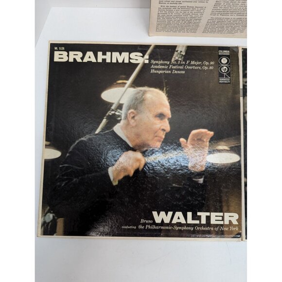 Bruno Walter Brahms Symphony No 4 Symphony No 3 Symphony No 2 Lot of 3 Albums - Picture 4 of 8